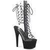 Pleaser - ADORE70060FS Bottes de plateforme, Pole dance chaussures - Chaussures de pole dance - Noir/Transparent Product image